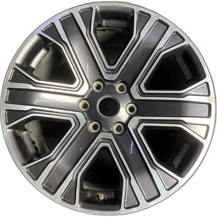 20" WAGONEER 22-23 20x9, , straight spoke Original OEM Wheel Rim - MACHINED - Front View
