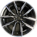 19" BMW 430i 22-24 19x8.5, , Y spoke Original OEM Wheel Rim - MACHINED BLACK - Front View