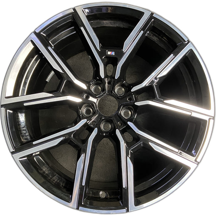 19" BMW 430i 22-24 19x9, , Y spoke design Original OEM Wheel Rim - MACHINED - Front View
