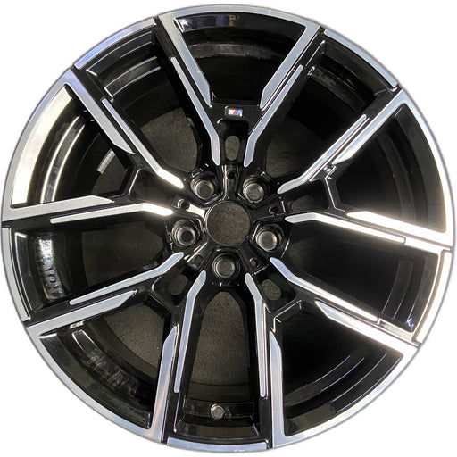 19" BMW 430i 22-24 19x9, , Y spoke design Original OEM Wheel Rim - MACHINED - Front View