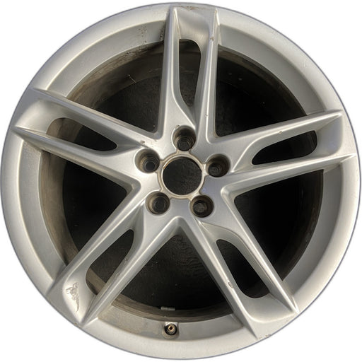 19" AUDI Q5 13-16 19x8, 5 spoke, slotted spoke Original OEM Wheel Rim - Front View