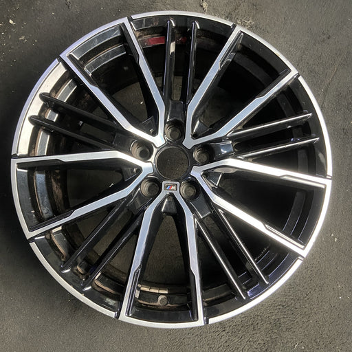 19" BMW 228i 20 , 19x8, 20 spoke Original OEM Wheel Rim - MACHINED BLACK - Additional View
