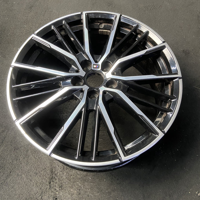 19" BMW 228i 20 , 19x8, 20 spoke Original OEM Wheel Rim - MACHINED BLACK - View 8