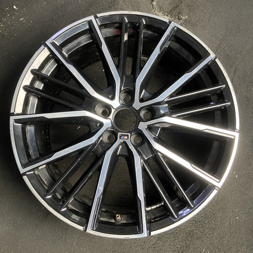 19" BMW 228i 20 , 19x8, 20 spoke Original OEM Wheel Rim - MACHINED BLACK - Additional View