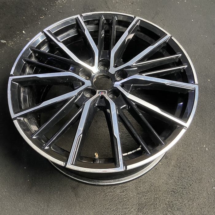 19" BMW 228i 20 , 19x8, 20 spoke Original OEM Wheel Rim - MACHINED BLACK - View 7