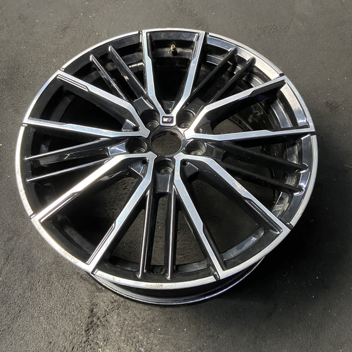 19" BMW 228i 20 , 19x8, 20 spoke Original OEM Wheel Rim - MACHINED BLACK - View 8