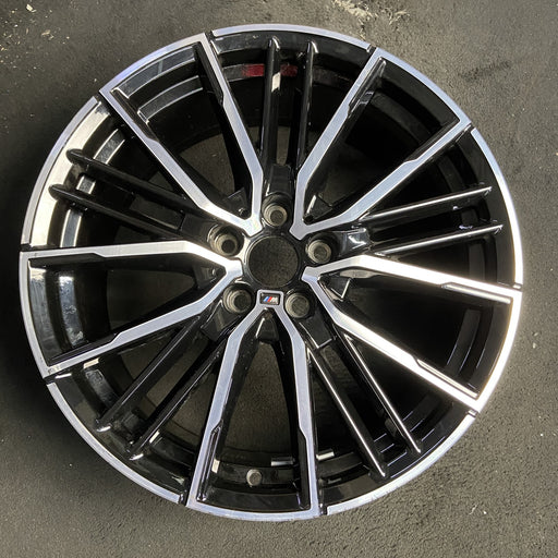 19" BMW 228i 20 , 19x8, 20 spoke Original OEM Wheel Rim - MACHINED BLACK - Additional View