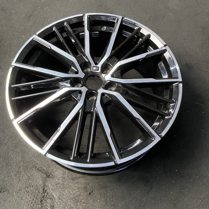 19" BMW 228i 20 , 19x8, 20 spoke Original OEM Wheel Rim - MACHINED BLACK - View 8