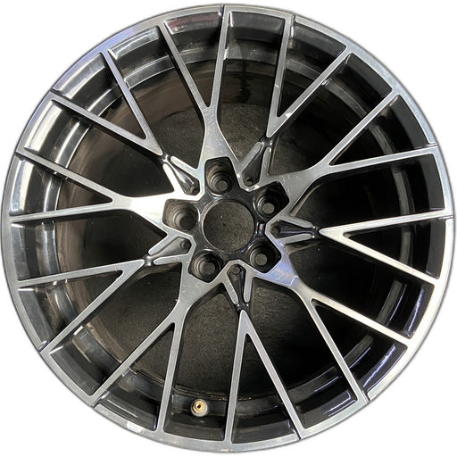 19" BMW M2 19-20 19x9 , 20 spoke, spoke face Original OEM Wheel Rim - MACHINED - Front View