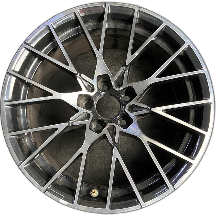 19" BMW M2 19-20 19x9 , 20 spoke, spoke face Original OEM Wheel Rim - MACHINED - Front View