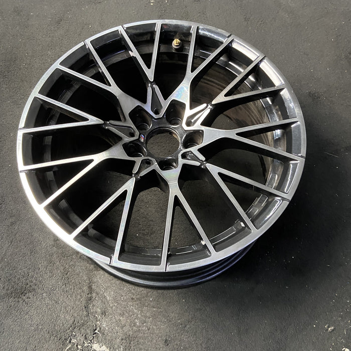 19" BMW M2 19-20 19x9 , 20 spoke, spoke face Original OEM Wheel Rim - MACHINED - View 8