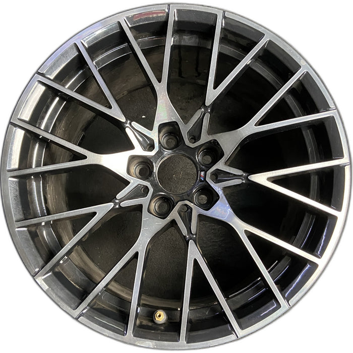 19" BMW M2 19-20 19x10 , 20 spoke, spoke face Original OEM Wheel Rim - MACHINED - Front View
