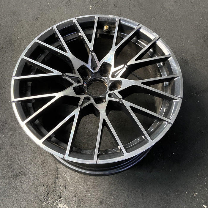 19" BMW M2 19-20 19x10 , 20 spoke, spoke face Original OEM Wheel Rim - MACHINED - View 8