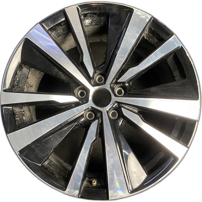 19" ALTIMA 19-21 19x8 , , Original OEM Wheel Rim - MACHINED BLACK - Front View