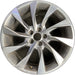 19" AUDI A4 20-23 19x8.5 , 10 spoke Original OEM Wheel Rim - MACHINED SILVER - Front View