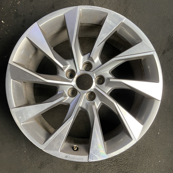 19" AUDI A4 20-23 19x8.5 , 10 spoke Original OEM Wheel Rim - MACHINED SILVER - Additional View