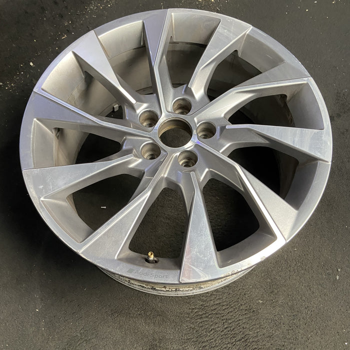19" AUDI A4 20-23 19x8.5 , 10 spoke Original OEM Wheel Rim - MACHINED SILVER - View 7