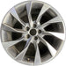 19" AUDI A4 20-23 19x8.5 , 10 spoke Original OEM Wheel Rim - MACHINED SILVER - Front View