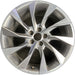 19" AUDI A4 20-23 19x8.5 , 10 spoke Original OEM Wheel Rim - MACHINED SILVER - Front View