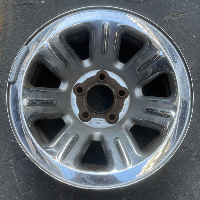 15" MAZDA B-2300 04-10 , 15x7, steel, skinned Original OEM Wheel Rim - CHROME - Front View