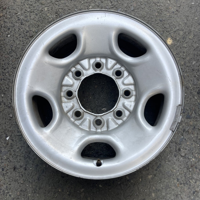 16" AVALANCHE 2500 02-03 , steel Original OEM Wheel Rim - SILVER - Front View