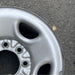 16" AVALANCHE 2500 02-03 , steel Original OEM Wheel Rim - SILVER - Close-Up Detail