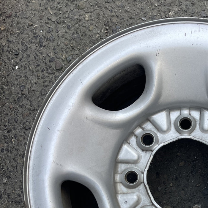 16" AVALANCHE 2500 02-03 , steel Original OEM Wheel Rim - SILVER - Side Profile