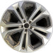 21" AUDI Q5 23-24 21x8.5 , Original OEM Wheel Rim - SILVER BLACK - Front View