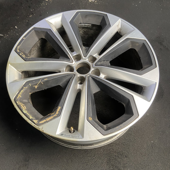 21" AUDI Q5 23-24 21x8.5 , Original OEM Wheel Rim - SILVER BLACK - View 7