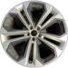 21" AUDI Q5 23-24 21x8.5 , Original OEM Wheel Rim - SILVER BLACK - Front View