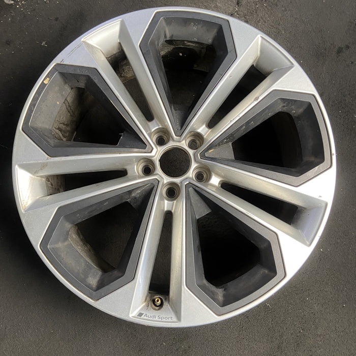 21" AUDI Q5 23-24 21x8.5 , Original OEM Wheel Rim - SILVER BLACK - Additional View