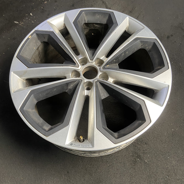 21" AUDI Q5 23-24 21x8.5 , Original OEM Wheel Rim - SILVER BLACK - View 7
