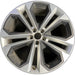 21" AUDI Q5 23-24 21x8.5 , Original OEM Wheel Rim - SILVER BLACK - Front View