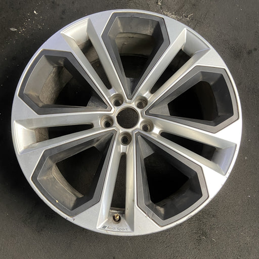 21" AUDI Q5 23-24 21x8.5 , Original OEM Wheel Rim - SILVER BLACK - Additional View
