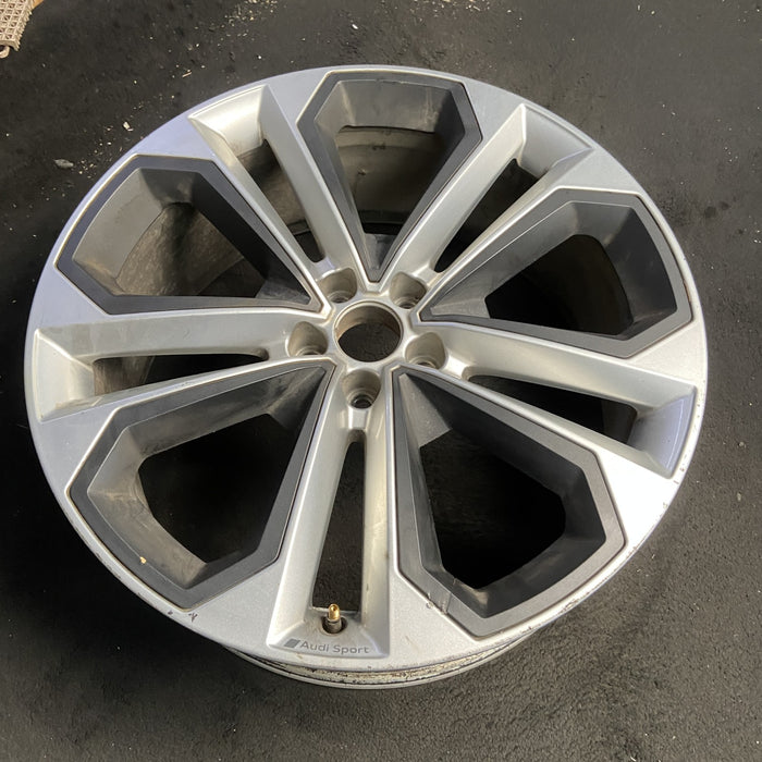 21" AUDI Q5 23-24 21x8.5 , Original OEM Wheel Rim - SILVER BLACK - View 7