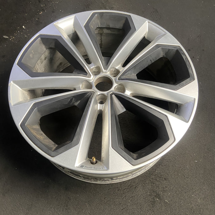 21" AUDI Q5 23-24 21x8.5 , Original OEM Wheel Rim - SILVER BLACK - View 7
