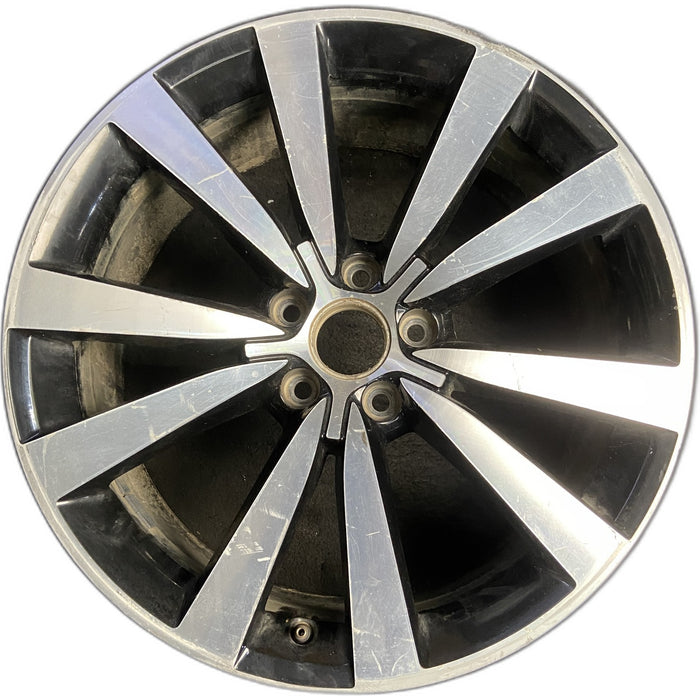 19" BEETLE 12-18 19x8 , Original OEM Wheel Rim - MACHINED BLACK - Front View