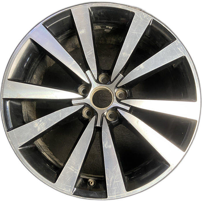19" BEETLE 12-18 19x8 , Original OEM Wheel Rim - MACHINED BLACK - Front View