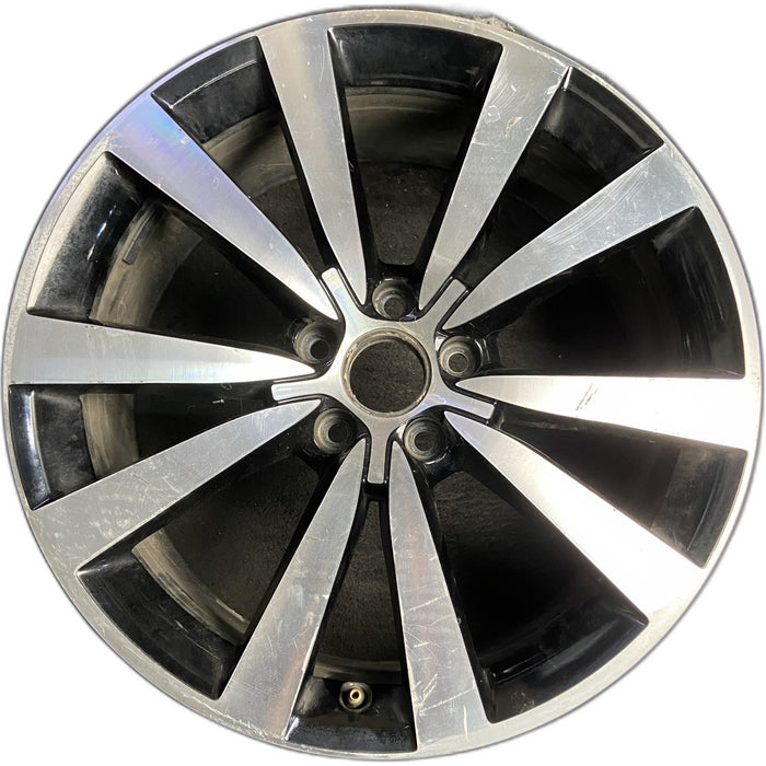 19" BEETLE 12-18 19x8 , Original OEM Wheel Rim - MACHINED BLACK - Front View