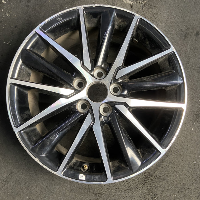 18" CAMRY 21-24 18x8 , 15 spoke , Original OEM Wheel Rim - MACHINED BLACK - Additional View