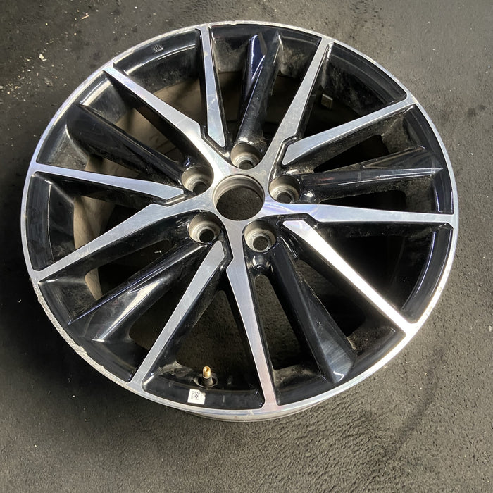 18" CAMRY 21-24 18x8 , 15 spoke , Original OEM Wheel Rim - MACHINED BLACK - View 7