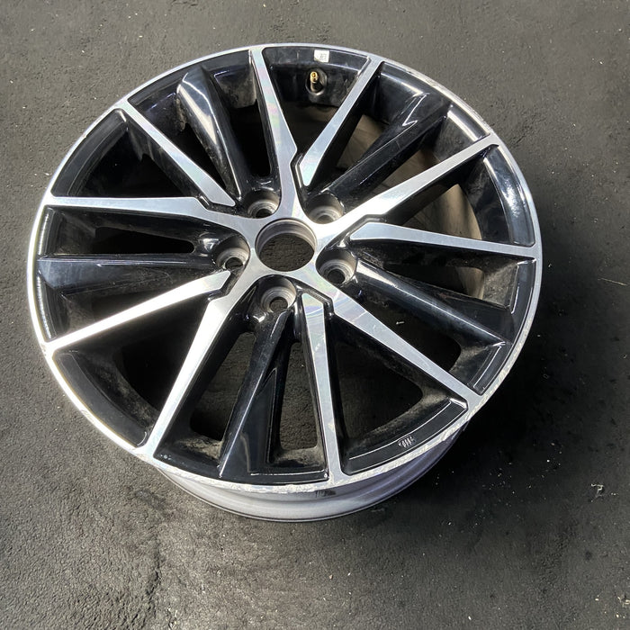 18" CAMRY 21-24 18x8 , 15 spoke , Original OEM Wheel Rim - MACHINED BLACK - View 8