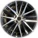 18" CAMRY 21-24 18x8 , 15 spoke , Original OEM Wheel Rim - MACHINED BLACK - Front View