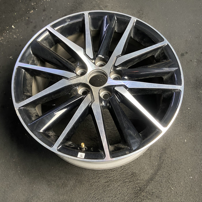 18" CAMRY 21-24 18x8 , 15 spoke , Original OEM Wheel Rim - MACHINED BLACK - View 7