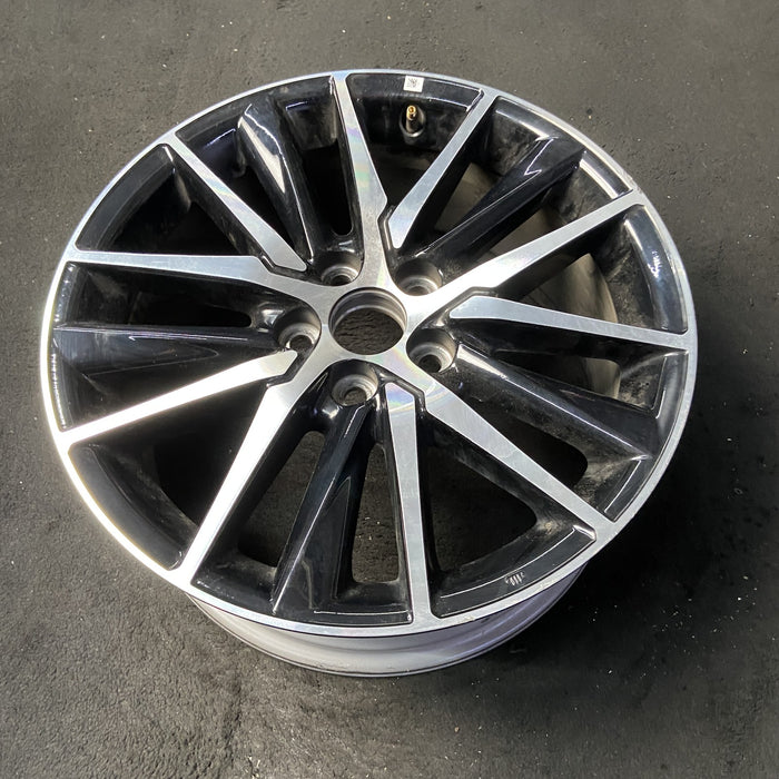 18" CAMRY 21-24 18x8 , 15 spoke , Original OEM Wheel Rim - MACHINED BLACK - View 8