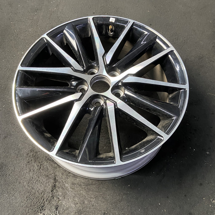 18" CAMRY 21-24 18x8 , 15 spoke , Original OEM Wheel Rim - MACHINED BLACK - View 8