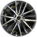 18" CAMRY 21-24 18x8 , 15 spoke , Original OEM Wheel Rim - MACHINED BLACK - Front View