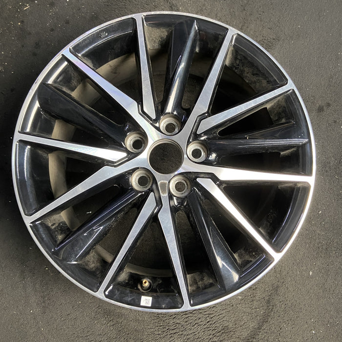 18" CAMRY 21-24 18x8 , 15 spoke , Original OEM Wheel Rim - MACHINED BLACK - Additional View