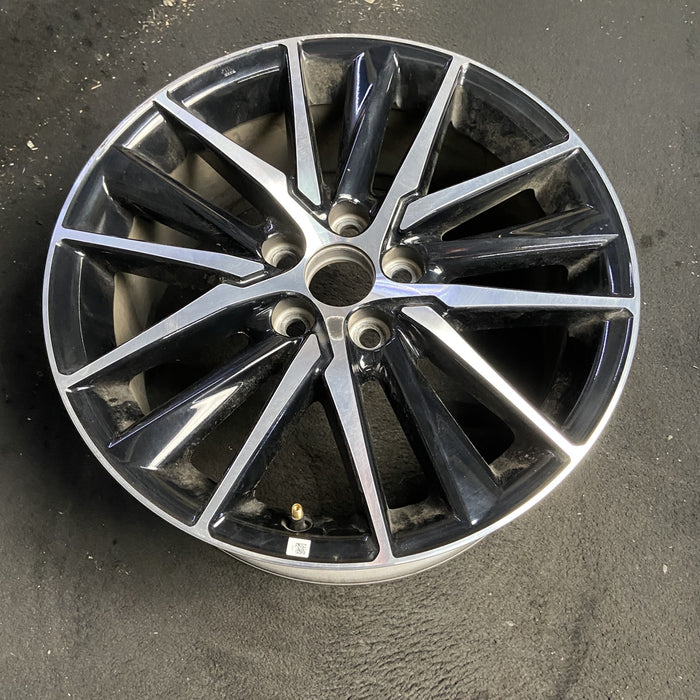 18" CAMRY 21-24 18x8 , 15 spoke , Original OEM Wheel Rim - MACHINED BLACK - View 7