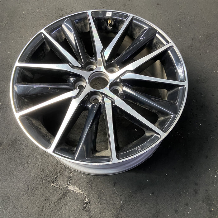18" CAMRY 21-24 18x8 , 15 spoke , Original OEM Wheel Rim - MACHINED BLACK - View 8